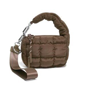 Women's Cute Mini Quilted Wristlet Gift Pouch Puffer Evening Bag